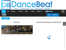 Tablet Screenshot of dancebeat.com